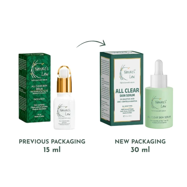 All Clear Skin Serum with 2% Salicylic Acid & Zinc 30 ml - Image 3