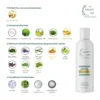 Nature’s Law Dandruff Control Shampoo with natural extracts like neem, lemon, amla, bhringraj, aloe vera, fenugreek, and zinc pyrithione for dandruff control, hair fall reduction, and hair growth.