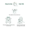 How to use Botanical Hair Oil – massage on scalp and apply through hair length