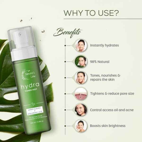 Alcohol-Free Face Toner with Hyaluronic Acid | Fights Pimples - Image 4