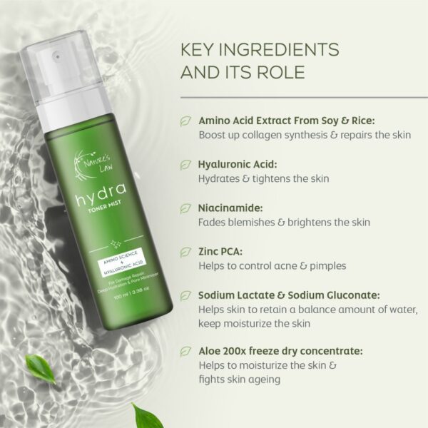 Alcohol-Free Face Toner with Hyaluronic Acid | Fights Pimples - Image 3
