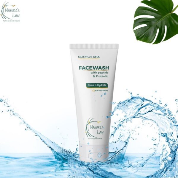 Facewash for glow & hydrate, - AHA, Amino acid, Probiotic, Rice 100 g - Image 3