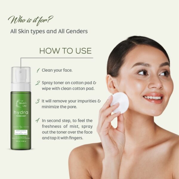 Alcohol-Free Face Toner with Hyaluronic Acid | Fights Pimples - Image 2