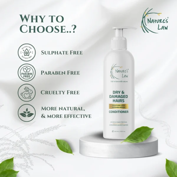 Conditioner for Dry & Damaged Hair | Moisture Lock | 200ml - Image 3